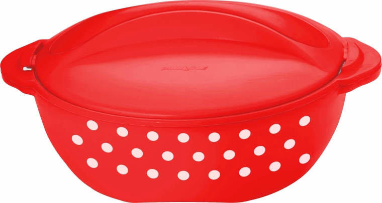 Olla térmica TORO 3 l roja con lunares blancos