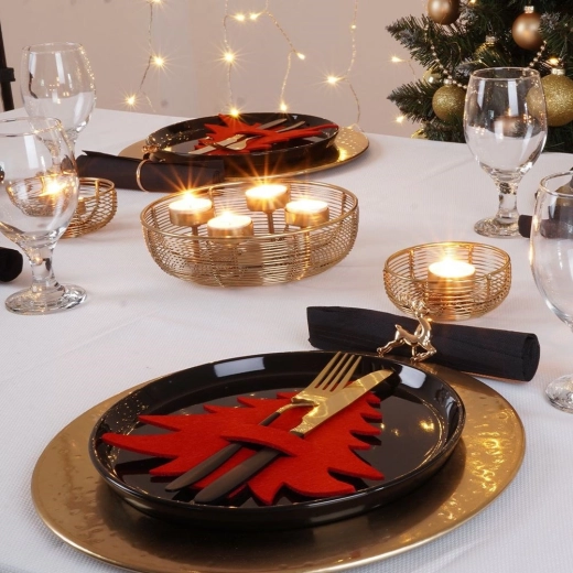 Una decoración que destaca en cada puesta de mesa