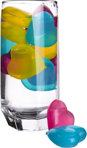 Elegante forma de corazón y colores vibrantes