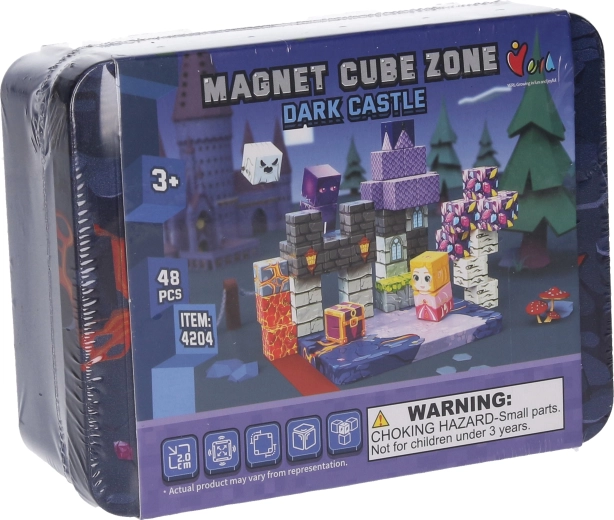 Juego de construcción magnética Magnet Cube Zone Dark Castle – 48 piezas