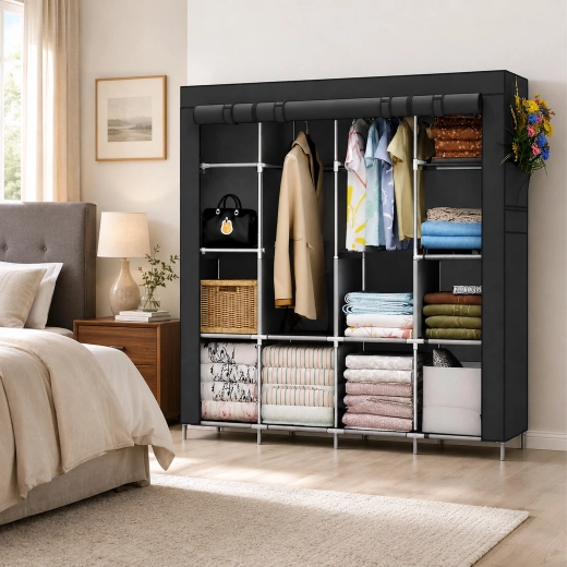 Solución textil plegable para piso, residencia y casa de campo