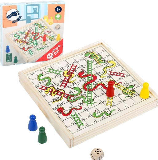 Juego de viaje de serpientes y escaleras Small Foot