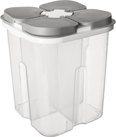 Recipiente dosificador con 4 secciones 1,8 l