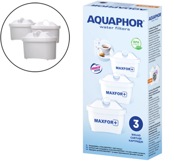 Juego de cartuchos filtrantes AQUAPHOR MAXFOR B25, 3 uds.