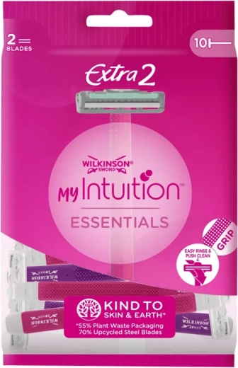Maquinillas de afeitar desechables para mujer WILKINSON Extra 2 Intuition Essentials, 10 uds