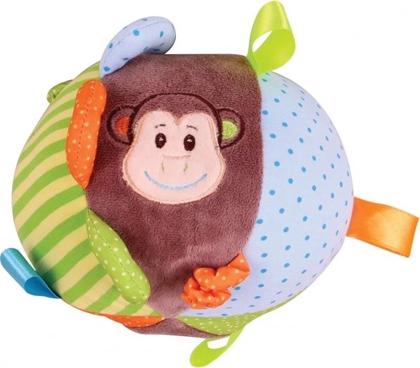 Bigjigs Baby pelota textil de actividades mono Cheeky