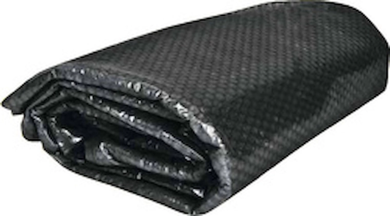 Lona solar negra para piscinas con diámetro de superficie de 2,5 m