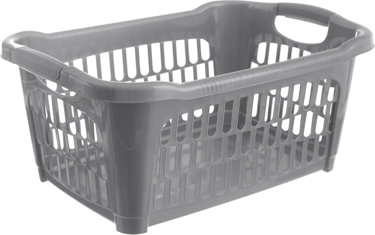Cesta abierta para la colada Hobby 25 l, gris