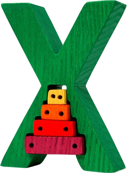 Puzzle encajable Fauna Abecedario letra X xilófono