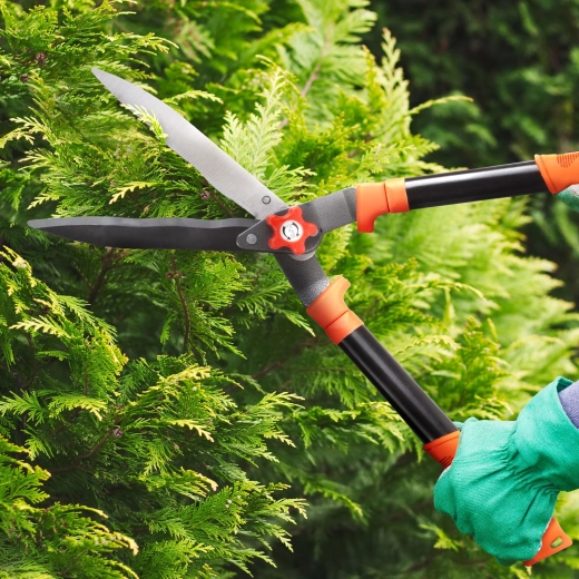 Tijeras para setos con una longitud de hoja de 200 mm