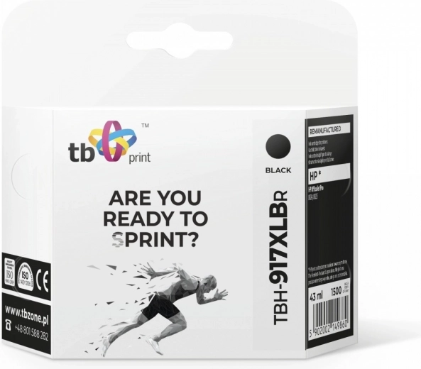Cartucho de tinta para HP OfficeJet Pro 8025 negro 917XL (sustituto 3YL85AE)