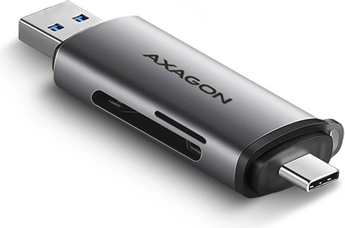 Lector externo de tarjetas USB3.2 Gen 1 Type-C + Type-A SD/microSD