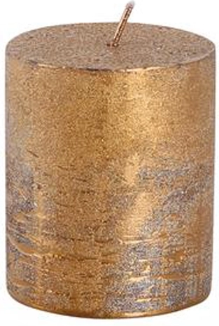 Vela cilíndrica rústica PROVENCE color cobre 6 × 7 cm