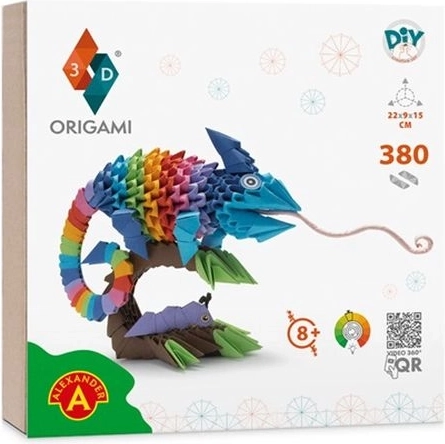 Origami 3D camaleón
