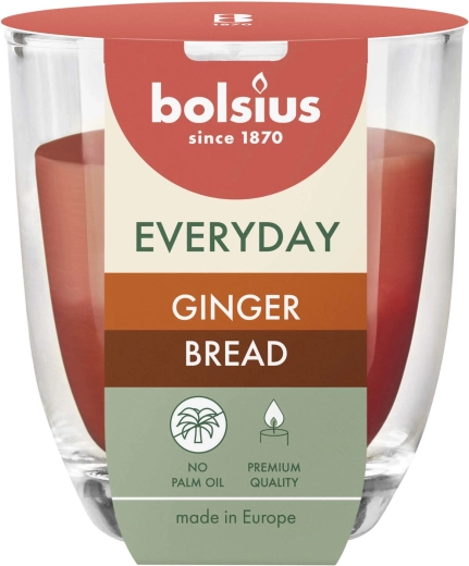 Vela aromática en vaso de vidrio Ginger Bread 8 × 7 cm