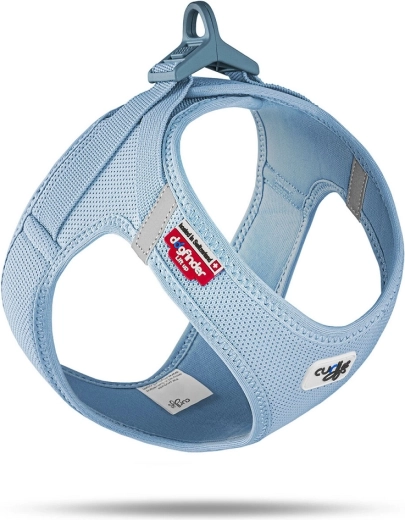 Arnés Curli para perros con cierre Air-Mesh Skyblue talla M (6–9 kg)