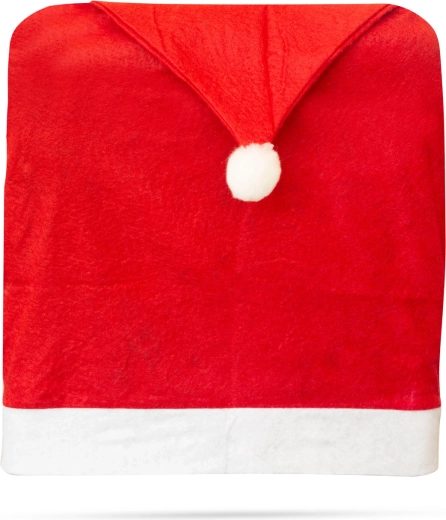 Adorno navideño para silla con forma de gorro de San Nicolás