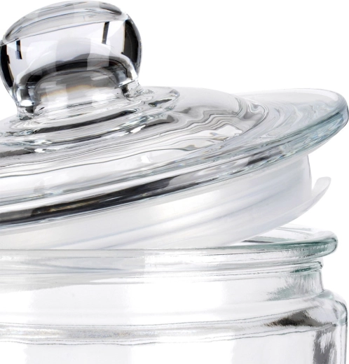 Tapa de vidrio con junta para una frescura prolongada