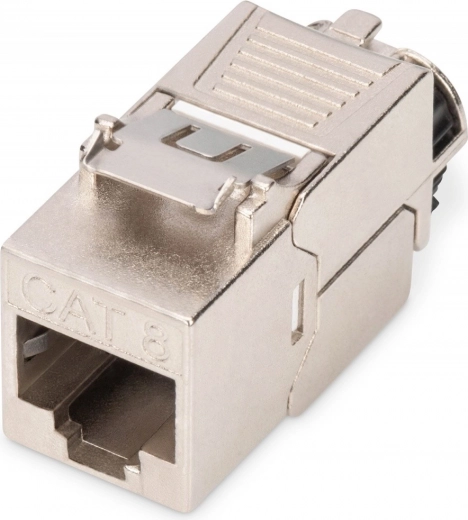 Módulo keystone RJ45 (8P8C) Cat 8.1 STP, apantallado, sin herramientas, de acero