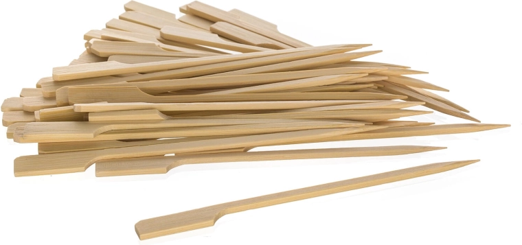 Brochetas de bambú con mango plano de 15 cm BANQUET (50 unidades)