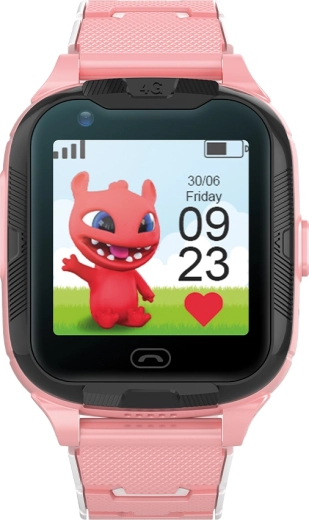 Reloj inteligente infantil Maxlife 4G con GPS y Wi‑Fi – rosa