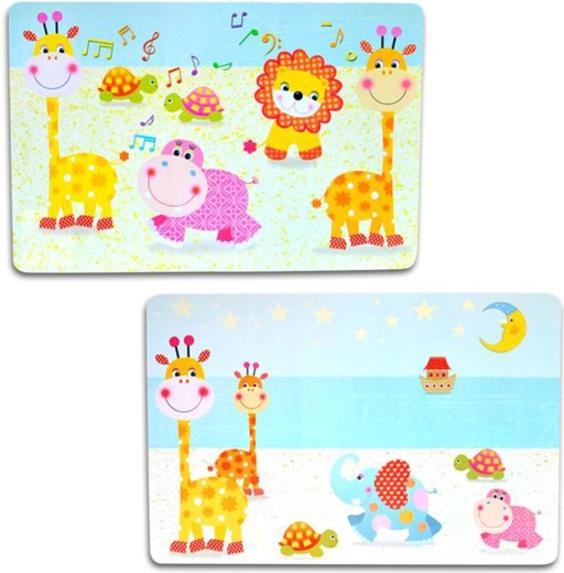 Mantel individual infantil de plástico TORO 28 × 43 cm, mezcla de motivos