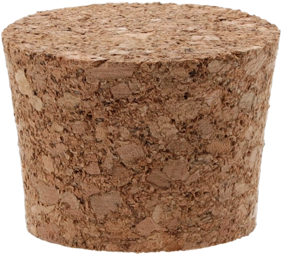 Tapón ecológico de corcho natural de 55 mm para damajuanas de 54 l, 1 ud.