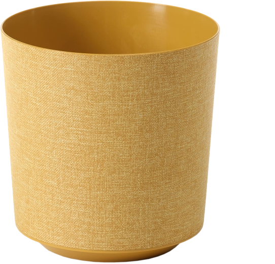 Maceta Gama textil 30 cm amarillo mostaza