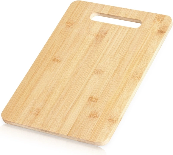 Tabla de cortar de bambú 28 × 20 cm con asa