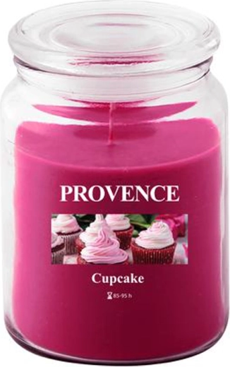 Vela aromática en tarro de cristal PROVENCE cupcake 95 horas