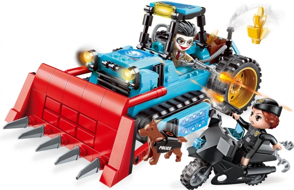 Qman Police Battle Force bulldozer construcción