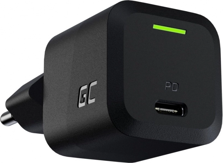 Cargador Greencell PowerGaN 33W USB-C negro
