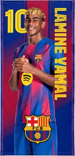 Toalla de secado rápido del FC Barcelona Lamine Yamal 70 × 140 cm