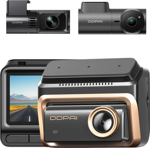 DdPai Z90 master cámara de salpicadero con cámara delantera y trasera