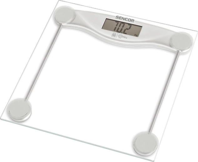 Báscula digital personal Sencor con vidrio templado