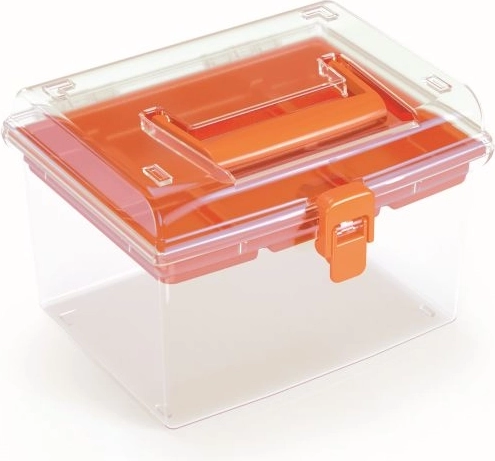 Organizador de plástico Prosperplast NUF High, naranja