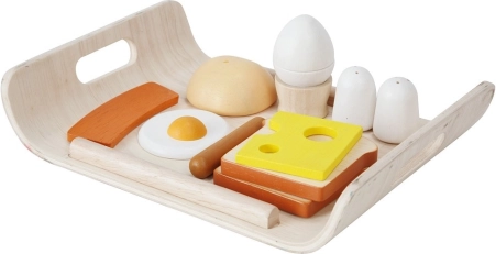 PlanToys juego de desayuno de madera para niños