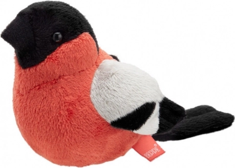 Pájaro de peluche camachuelo común 13 cm