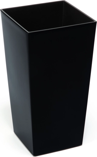 Maceta Finezja 30 × 30 cm con inserto – negra, resistente a las heladas y a los rayos UV