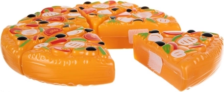 Pizza con velcro: cortar como de verdad