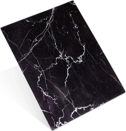 Tabla de cortar de vidrio con efecto mármol 40 × 30 cm Vilde