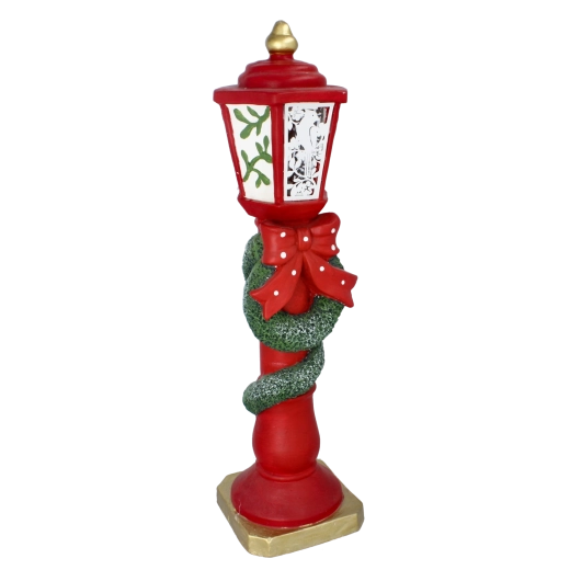 Decoración navideña farol con campanas con iluminación LED 65 cm - 1 pieza