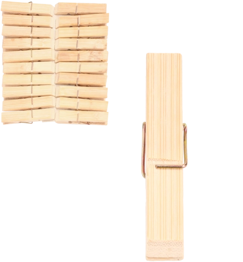 Pinzas de madera para la ropa, set de 20 uds