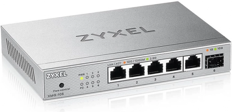 Switch Zyxel XMG-105 2,5G para una red mejorada