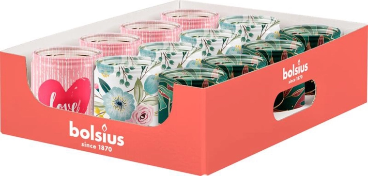 Vela aromática en vaso de vidrio – mix de 3 fragancias