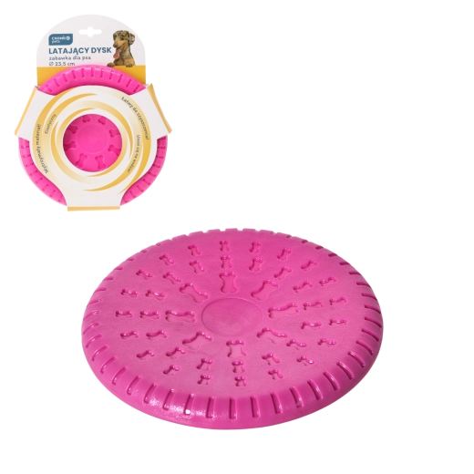 Disco volador para perros 23,5 cm – naranja, flotante y resistente