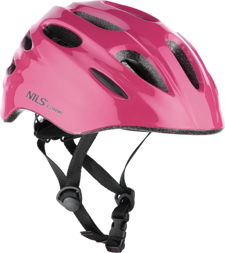 Casco de ciclismo con luz intermitente Nils Extreme MTW01 – Rosa (5864)
