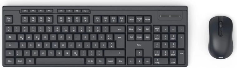 Teclado y ratón inalámbricos Hama WKM-200 negro