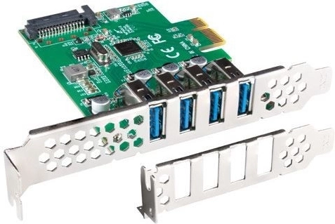 Tarjeta PCIe con ampliación USB 3.1 Gen 1