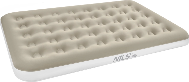 Colchón inflable NILS Camp beige 191 × 137 × 22 cm